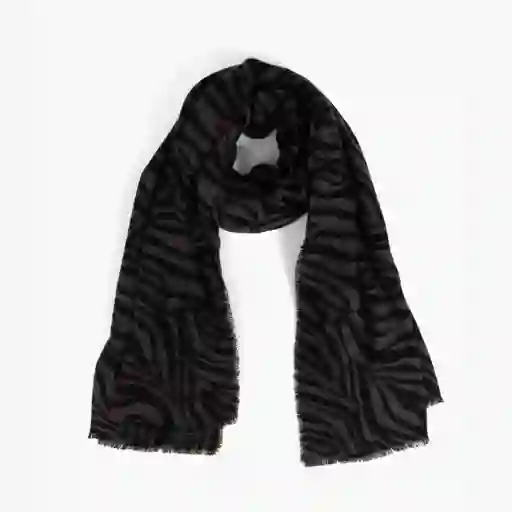Maxi Bufanda Cebra Gris