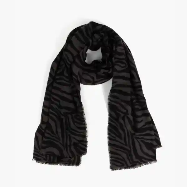 Maxi Bufanda Cebra Gris