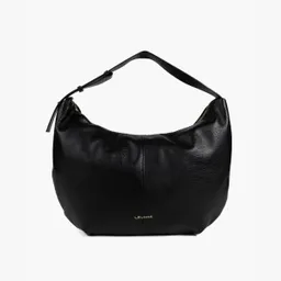 Cartera De Hombro Cuero Negro