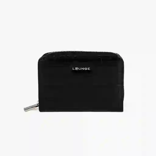 Billetera Croco Negro