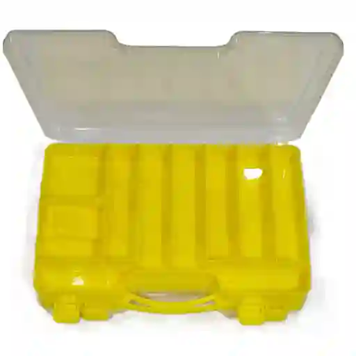 Caja Mosquera Silver Wave 20 Compartimientos Amarilla 500gr 29x19x6cms