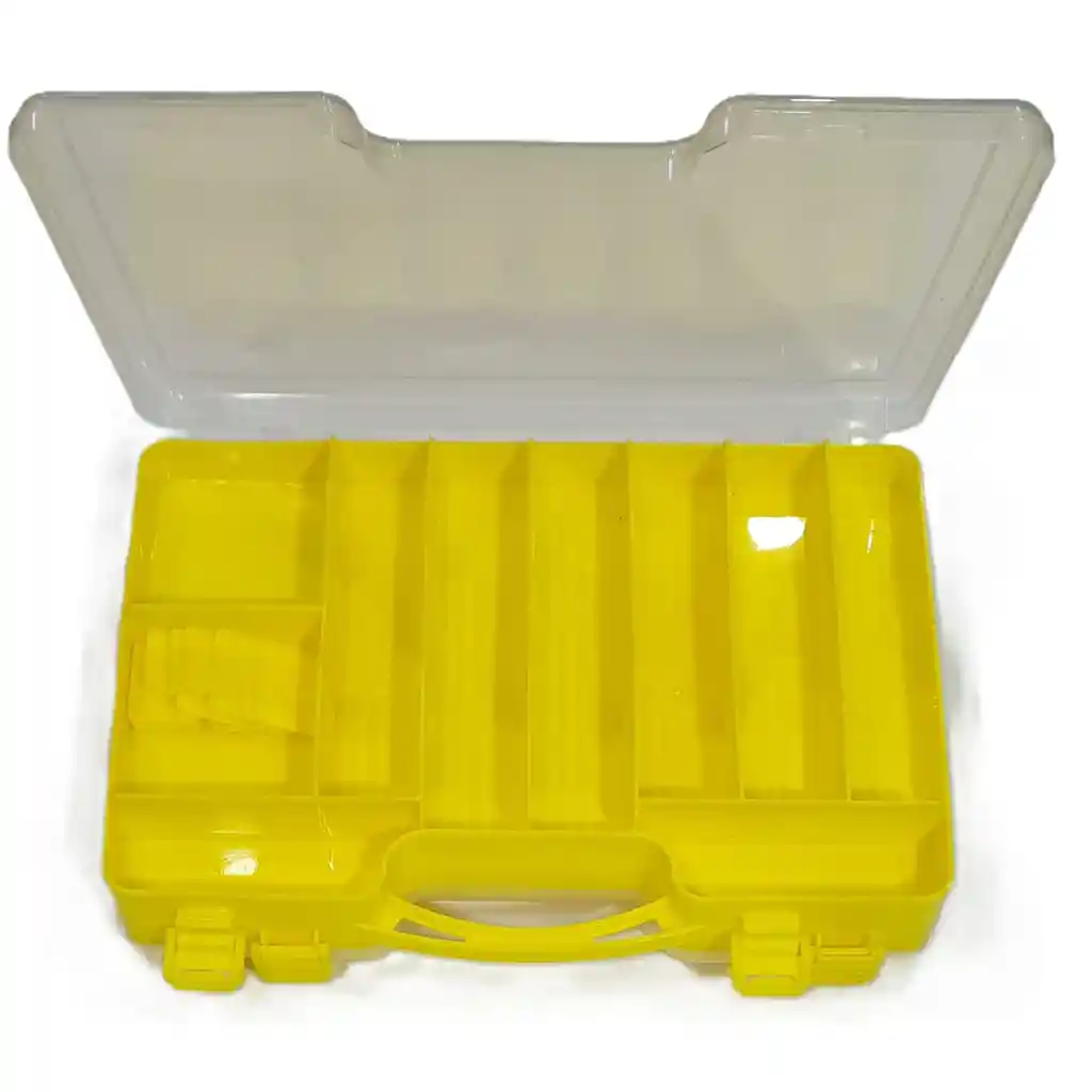 Caja Mosquera Silver Wave 20 Compartimientos Amarilla 500gr 29x19x6cms