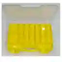 Caja Mosquera Silver Wave 20 Compartimientos Amarilla 500gr 29x19x6cms