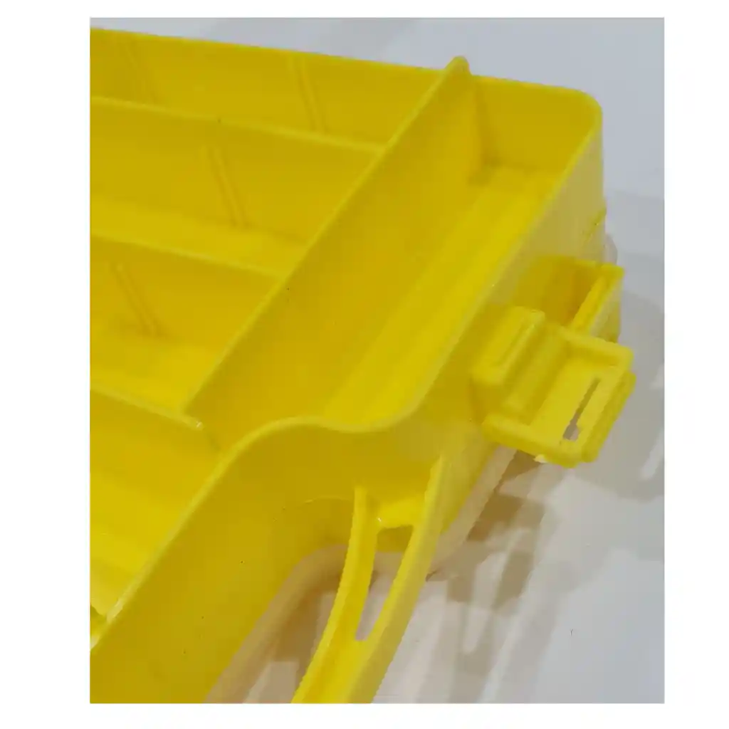 Caja Mosquera Silver Wave 20 Compartimientos Amarilla 500gr 29x19x6cms
