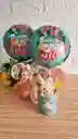Tazón De Pascua Con Dos Paletas Y Peluche