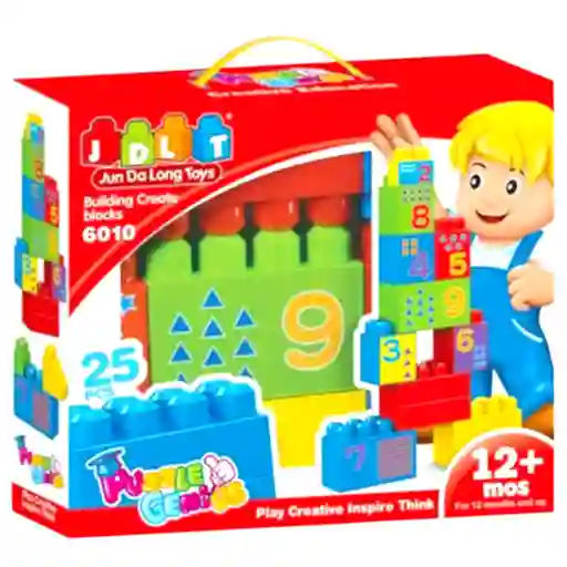 Mega Block Encaje 25 Pcs En Caja