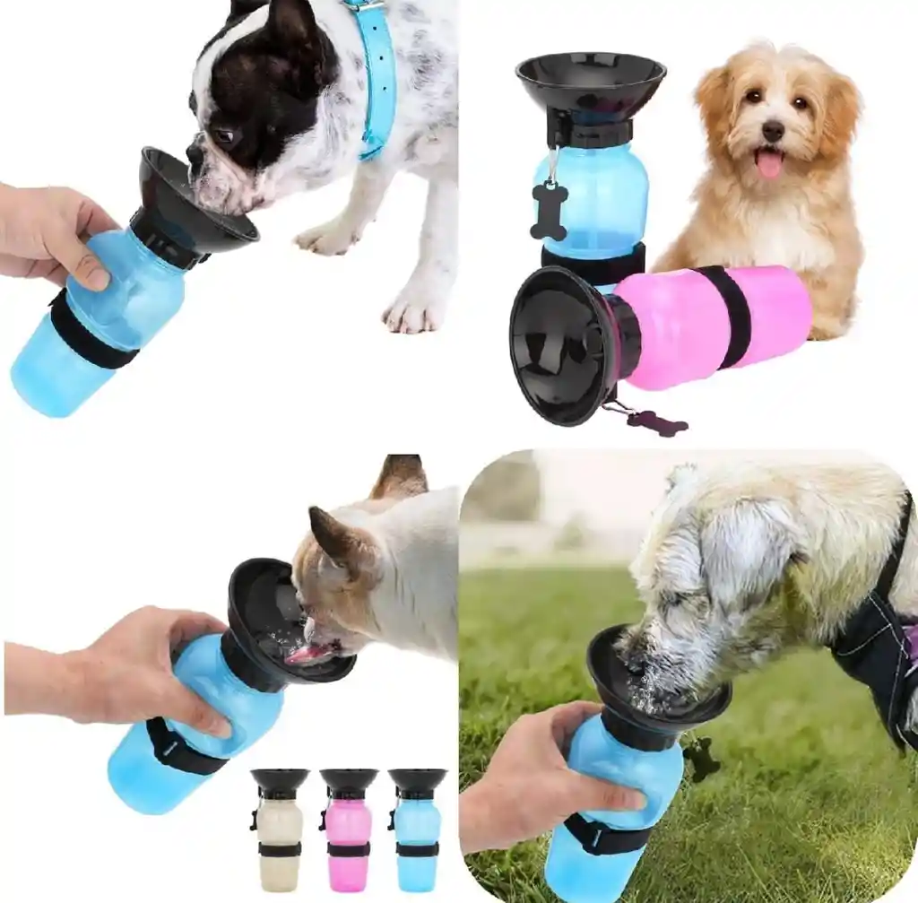 Bebedero Para Mascotas Botella Portatil