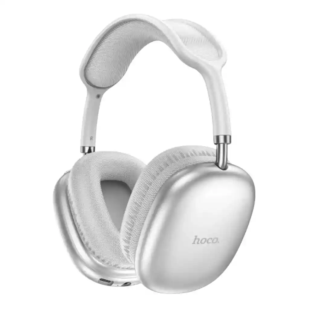 Audífonos Bluetooth Hoco W35 Air – 45 Horas De Batería, Sonido Envolvente, Plateado