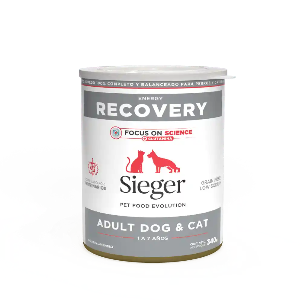 Sieger Lata Felino Y Canino Recovery 340 Gr