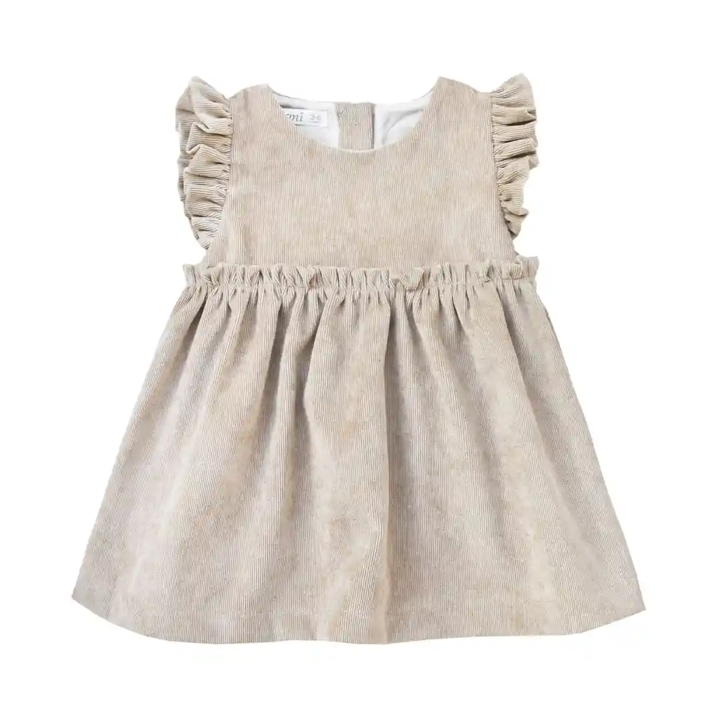 Vestido Valentina Cotele Beige (4años)