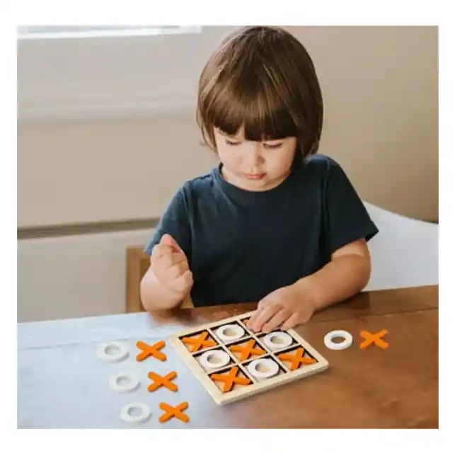 Juego De Mesa Clásico Juego Del Gato En Madera X Y 0