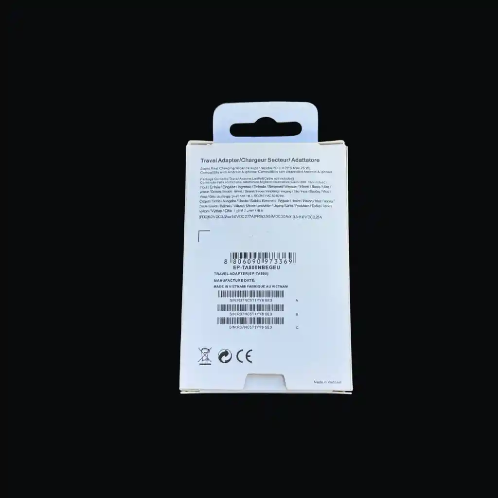 Adaptador De Corriente Samsung 25w