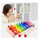 Metalofono Xilofono 8 Notas De Madera Para Niños Y Niñas
