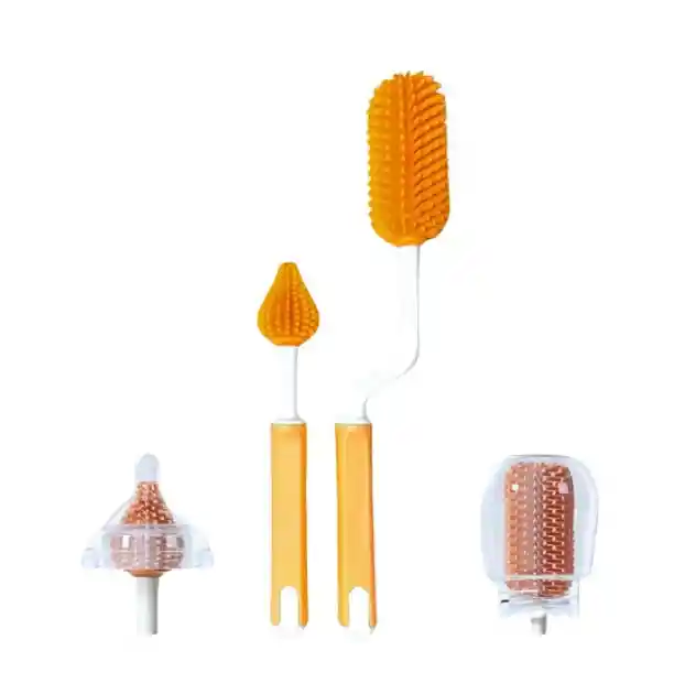 Cepillos De Silicona Limpiadores De Mamaderas Y/o Tetinas