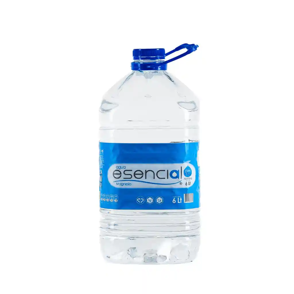 Agua Esencial Magnesio Sin Gas 6 Lts