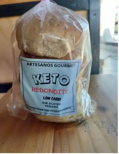 Pan Keto Redondito Artesanos Gourmet