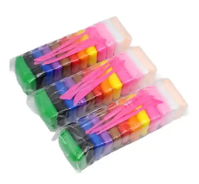 12 Masas Moldeable Slime Colores Arcilla Moldeable Plastilin