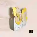 Bolsa De Regalo Rectangular Con Mariposas En Relieve Y Colgante (21.5x18x10 Cm ) Para Regalo