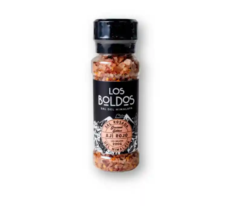 Molinillo Sal Rosada Del Himalaya + Ají Rojo 220gr