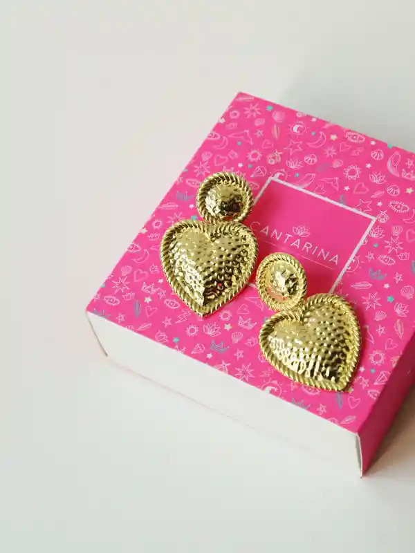 Aros Oro Corazón