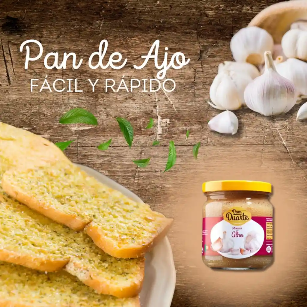 Pasta De Ajo 200g Frasco Dom Duarte Para Aliñar