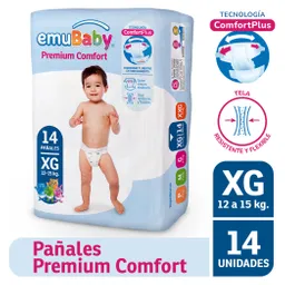 Emubaby Pañal Premium Comfort Talla Xg 14 Unidades
