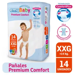 Emubaby Pañal Premium Comfort Talla Xxg 14 Unidades