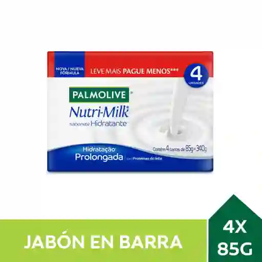 Jabón De Tocador Palmolive Nutri Milk Hidratación Prolongada 4x85g