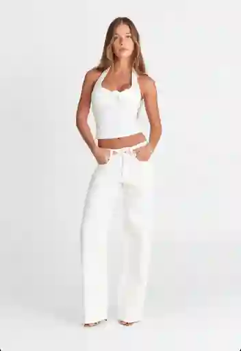 Lena Sculpt Blanco Top Crop L