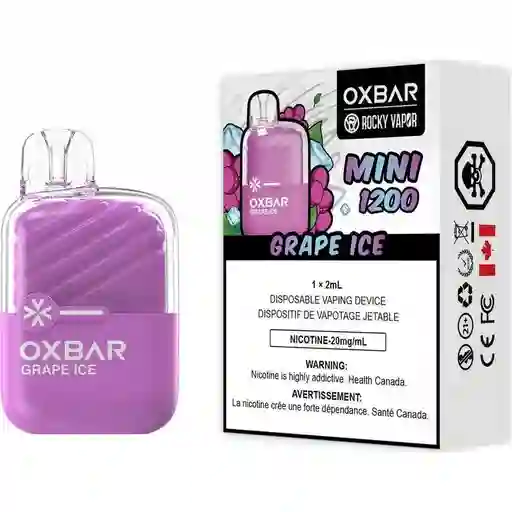 Vape Oxbar Uva Ice 2200 Puffs Con Nic