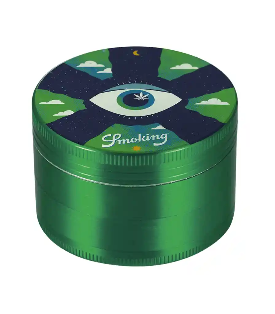 Moledor Metálico Verde Smoking Euphoria Collection 50 Mm 4 Partes