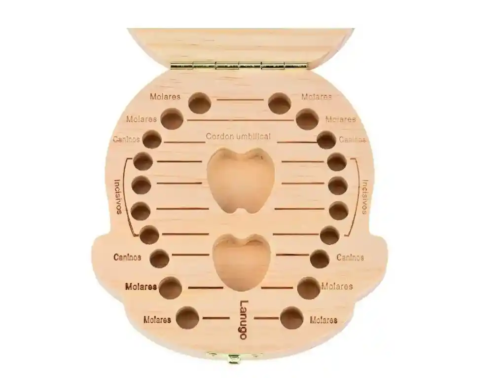 Cajita De Madera Para Guardar Dientes De Leche Niños