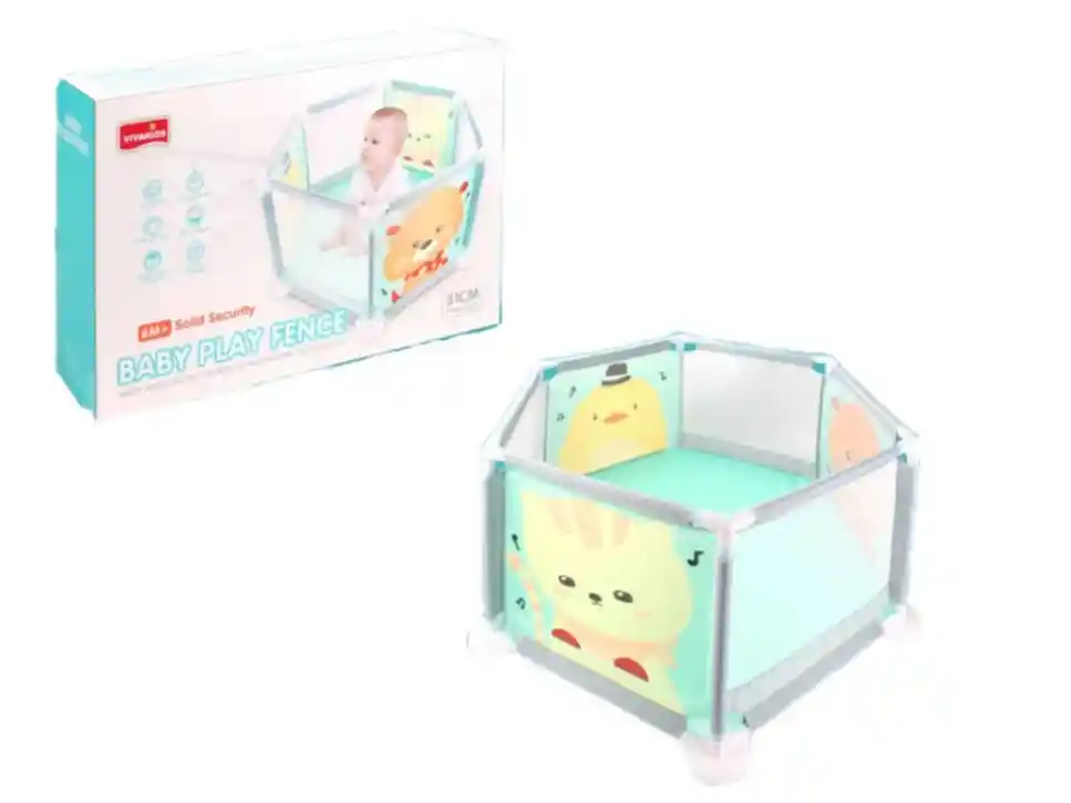 Corral Para Bebé Alta Seguridad Valla De Juego Plegable