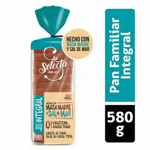 Pan Molde La Selecta Integral Familiar 580 Gr