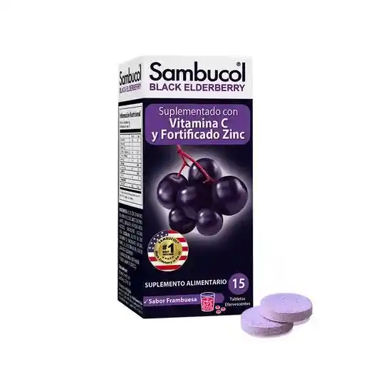 Sambucol Tab. Efervescentes X 15 Frambuesa