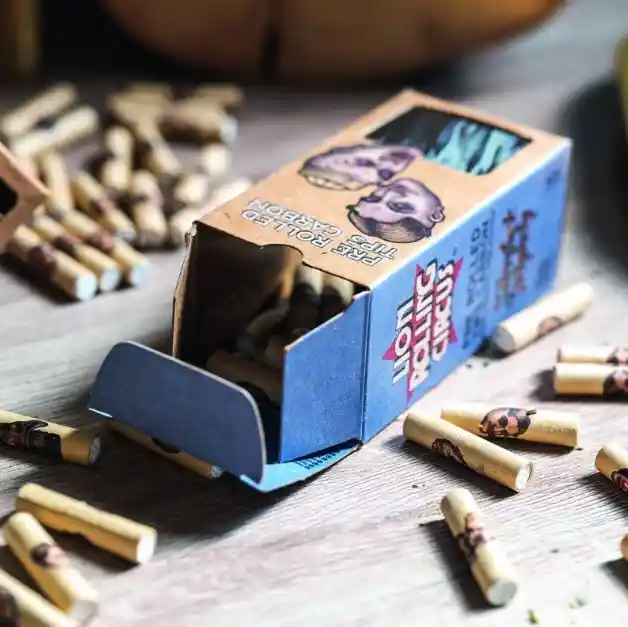 Filtro Pre Rolled Carbon Tips-lion Rolling Circus
