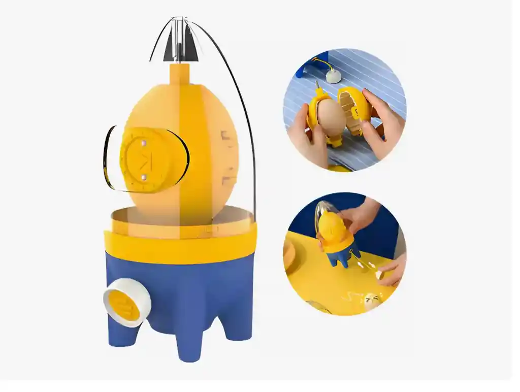 Batidor Manual Huevos Dorado Centrifuga Mezclador Yema Clara