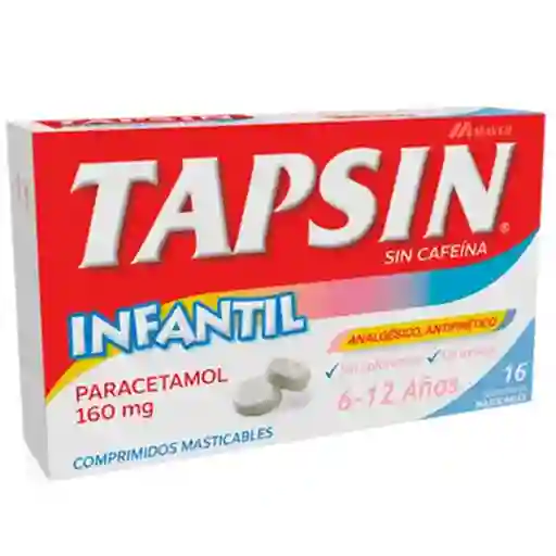 Tapsin Infantil 16 Comprimidos Masticables