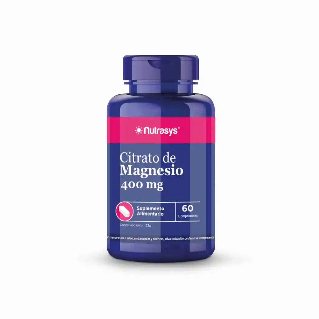 Citrato De Magnesio Nutrasys 400mg X 60 Comp