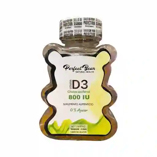 Vitamina D3 800iu Perfect Bear 60 Gomitas