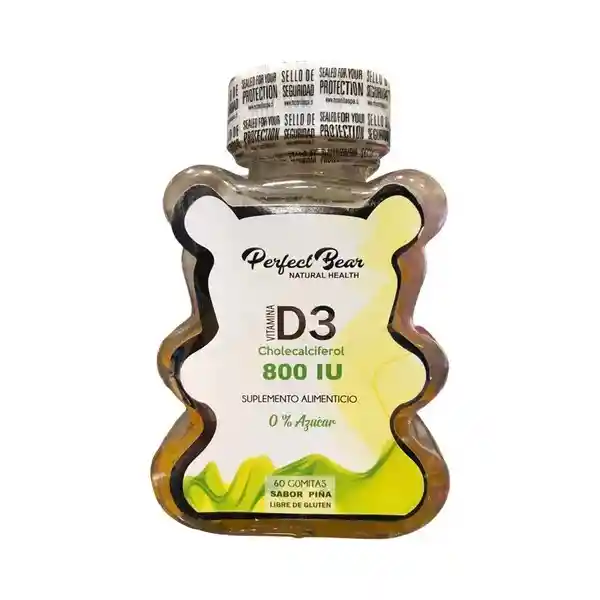 Vitamina D3 800iu Perfect Bear 60 Gomitas
