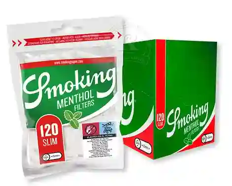 Filtros Smoking Sabor Menthol - 120 Slim