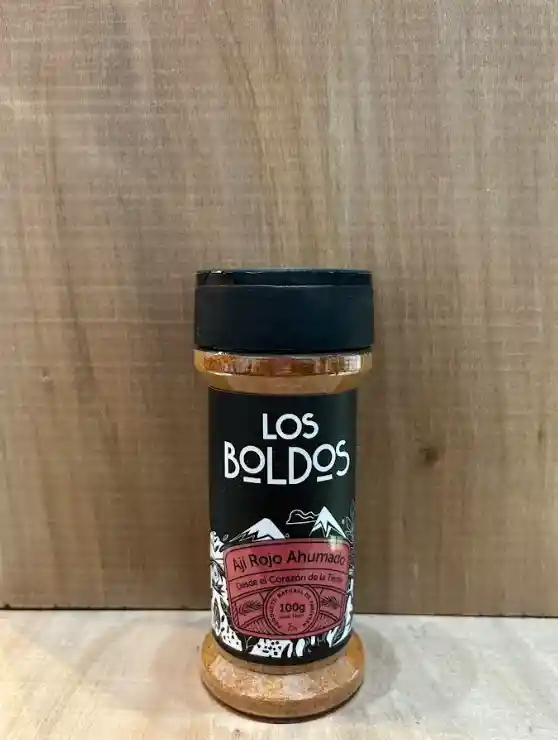 Aji Rojo Ahumado Los Boldos Frasco 100gr