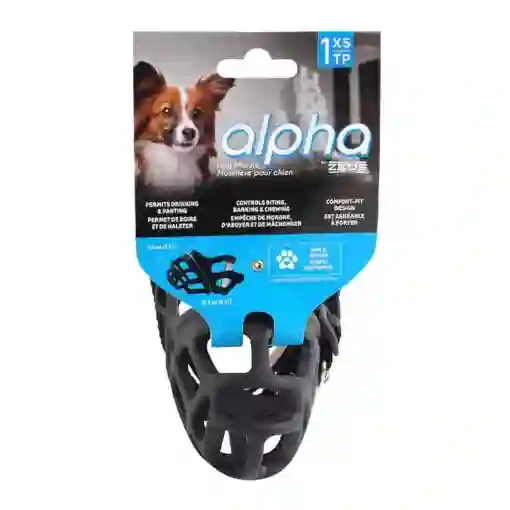 Zeus Alpha Bozal De Goma Extra Small