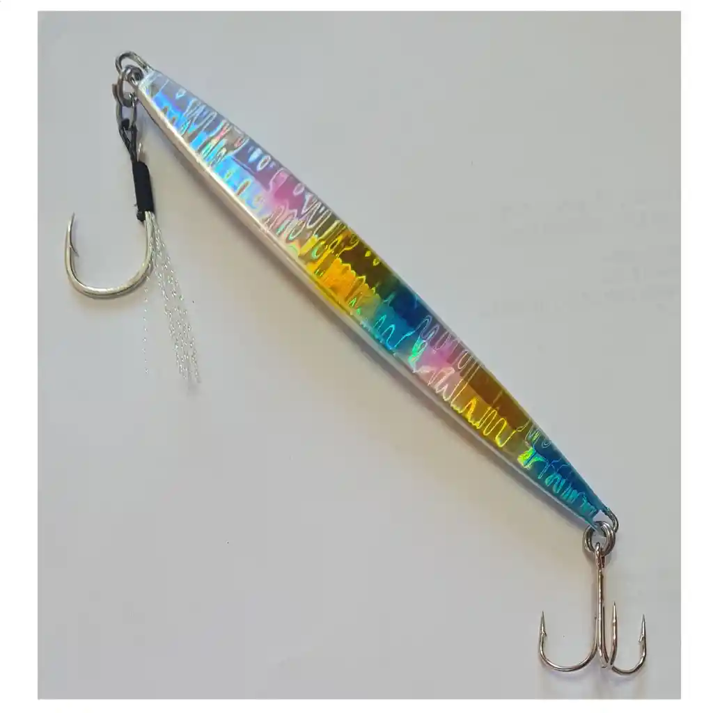 Señuelo Pesca Jig Silstar 14cms 100grs Sinking Payaso De Metal Chispa