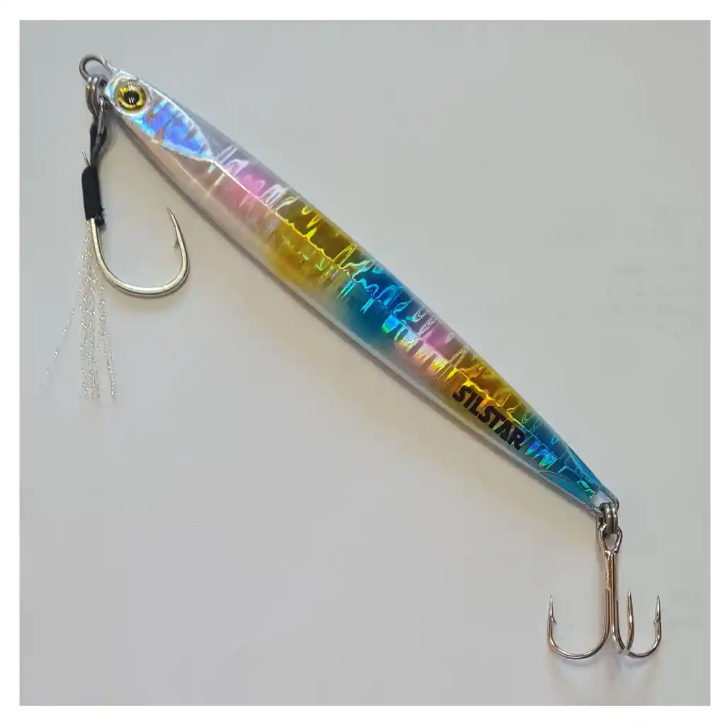 Señuelo Pesca Jig Silstar 14cms 100grs Sinking Payaso De Metal Chispa