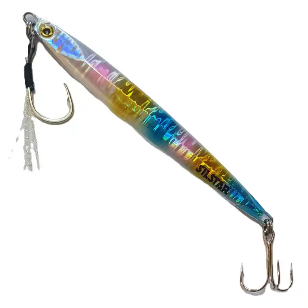 Señuelo Pesca Jig Silstar 14cms 100grs Sinking Payaso De Metal Chispa