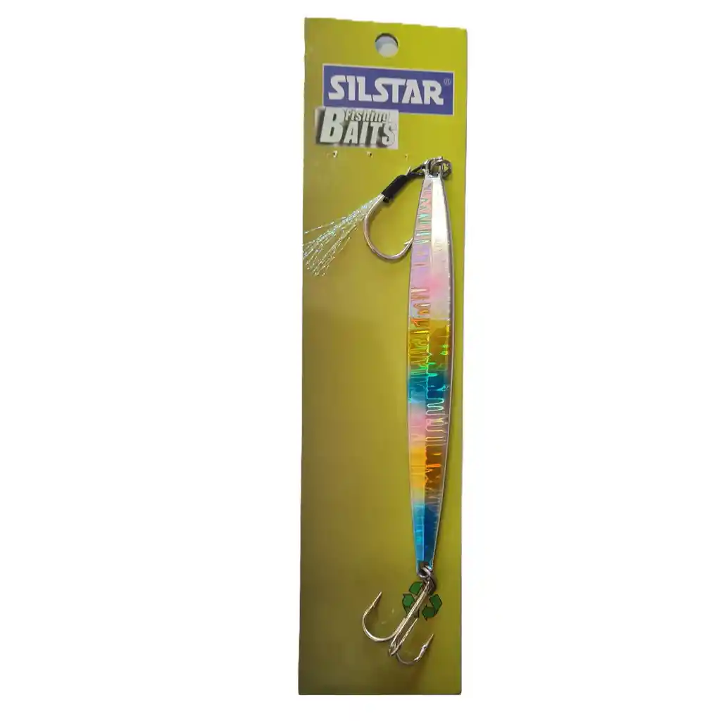 Señuelo Pesca Jig Silstar 14cms 100grs Sinking Payaso De Metal Chispa