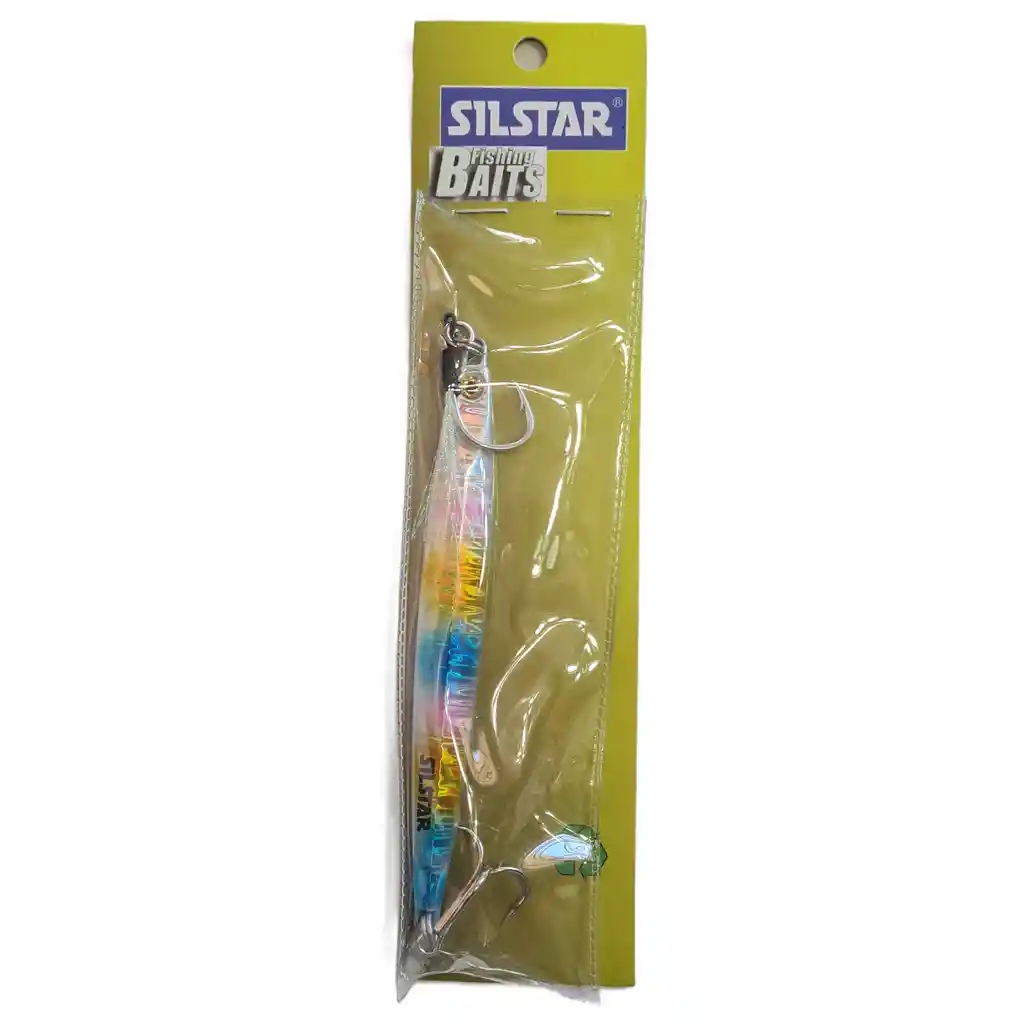 Señuelo Pesca Jig Silstar 14cms 100grs Sinking Payaso De Metal Chispa