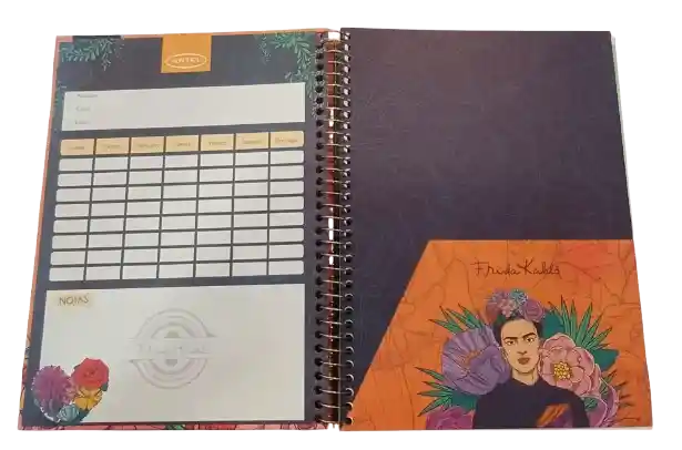 Cuaderno Especial 150 Hojas Frida Kahlo Gold Artel